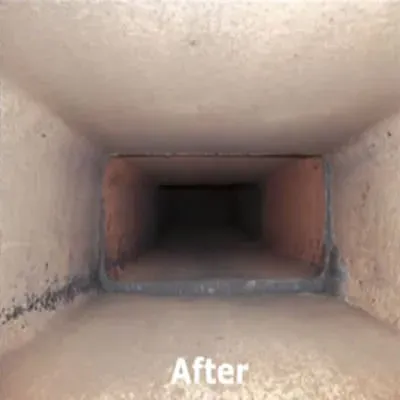 After chimney cleaning