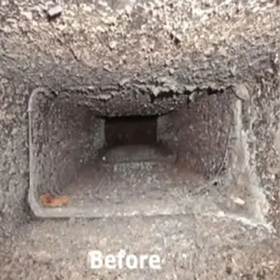 Before chimney cleaning