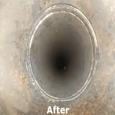 After chimney service