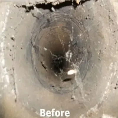 Before chimney service